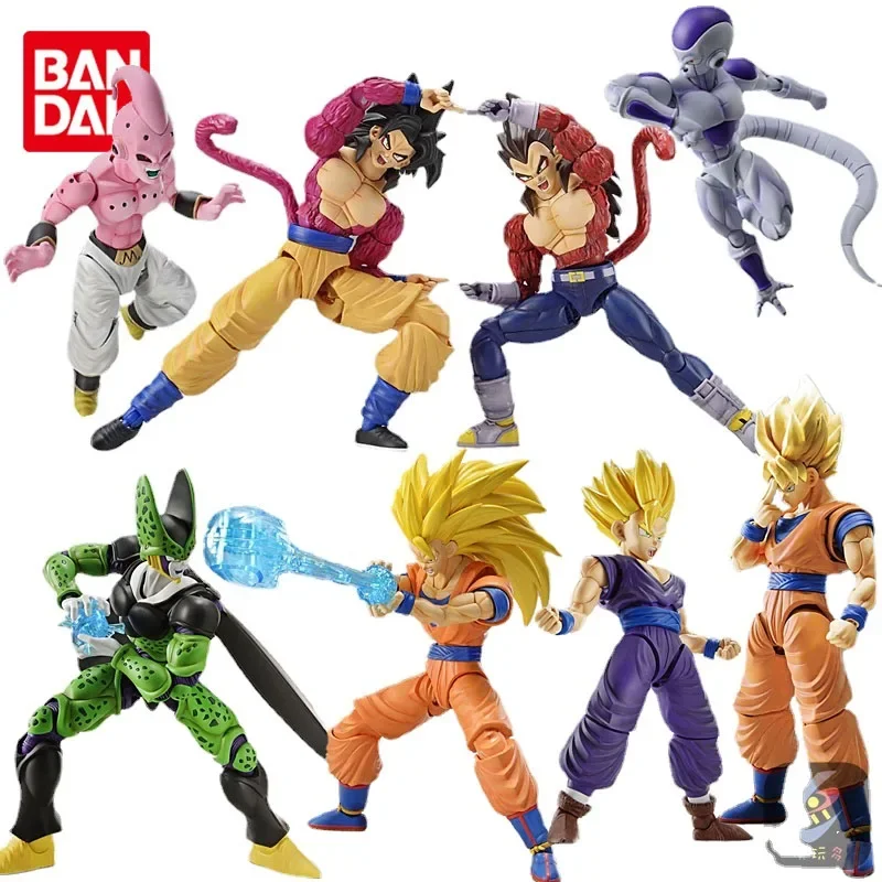 

Bandai original Dragon Ball Super Saiyan Vegeta IV Frieza Cell Anime Action Figure Assembly Model ToysGifts For Children