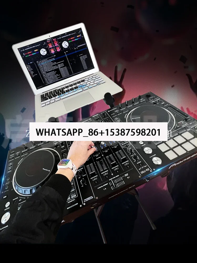 Disc maker, floor mounted, movable DJ stand, integrated controller, piano equipment stand, no assembly required