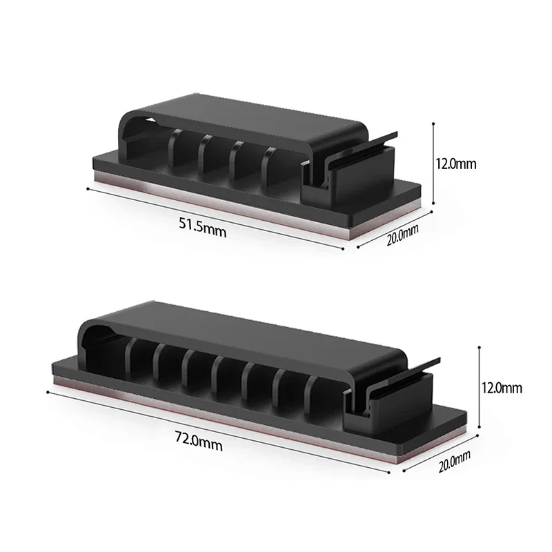 Cable Organizer Self Adhesive Cable Clips USB Management For Car Home Desk Wall
