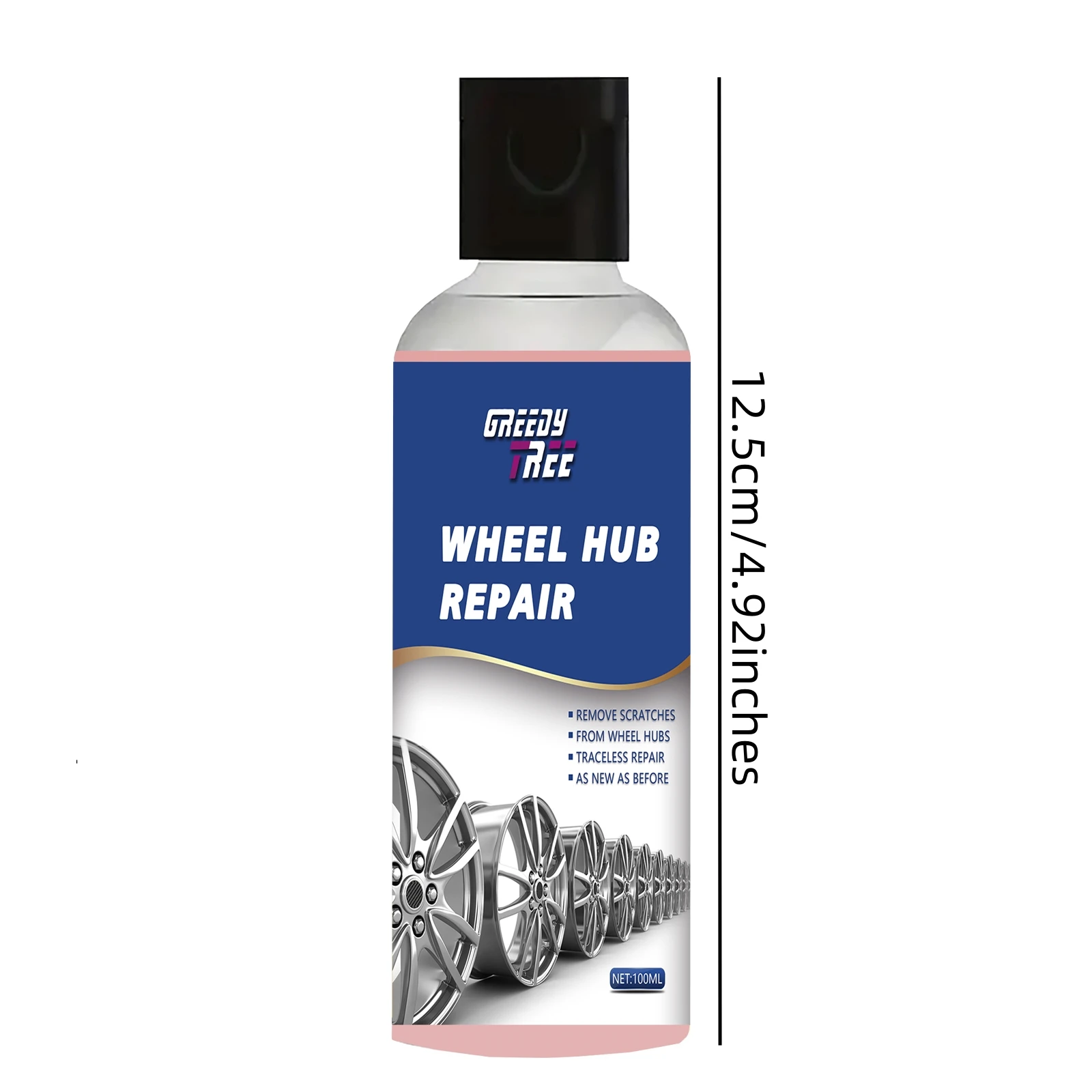 Wheel Repair Kit Universal Wheel Hub Repair Kit Alloy Rim Scratch Removal Oxidation Paste Rust Anti-Rust Hub Maintenance