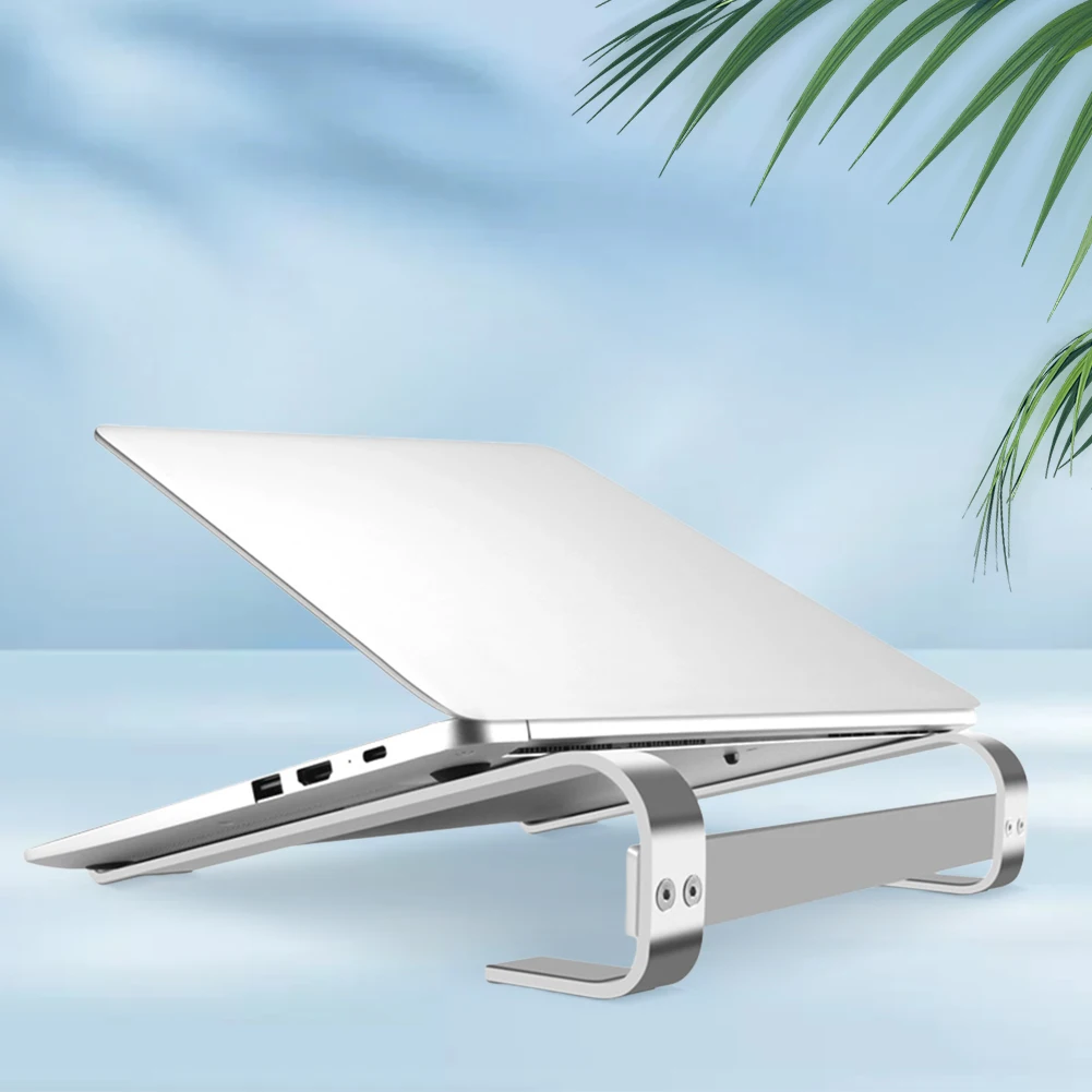 Desk Laptop Stand Aluminum Alloy Computer Stand Anti-Slip Ventilated Support Portable Holder for 10-18inch Laptop