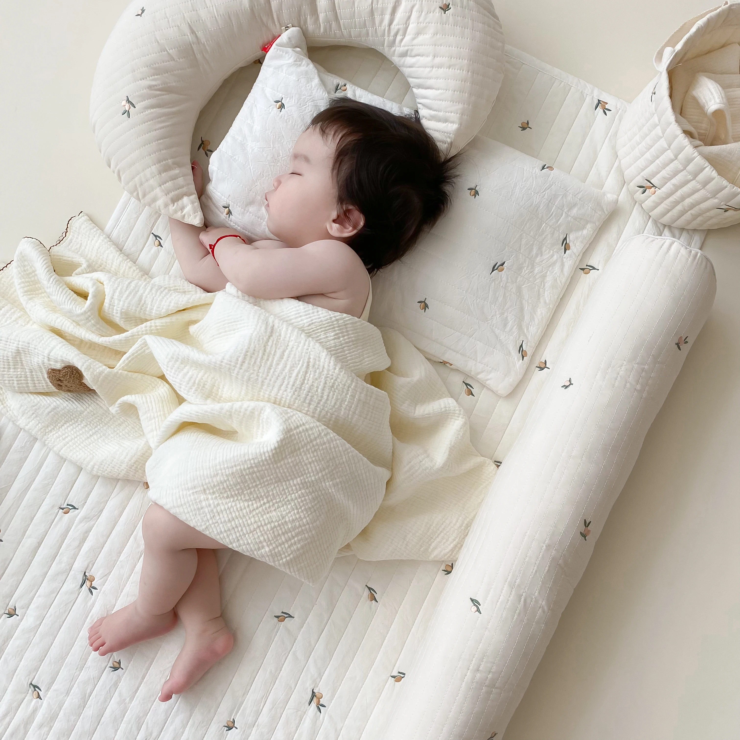 Muma Baby Crib Pillow Baby Cylindrical Sleeping Side Sleeping Throw