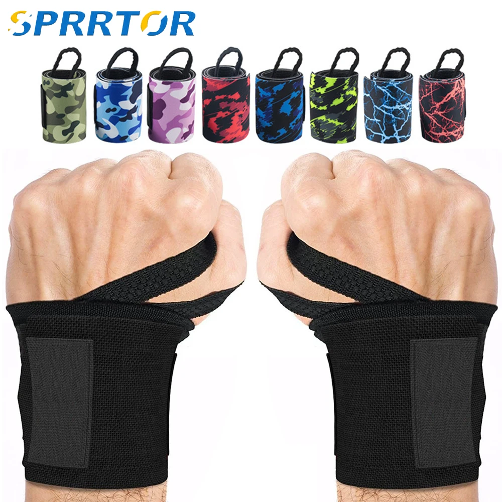 

1PCS Fitness Wrist Fit Adjustable Wristband Elastic Wrist Wraps Bandages for Weightlifting Powerlifting Breathable Support