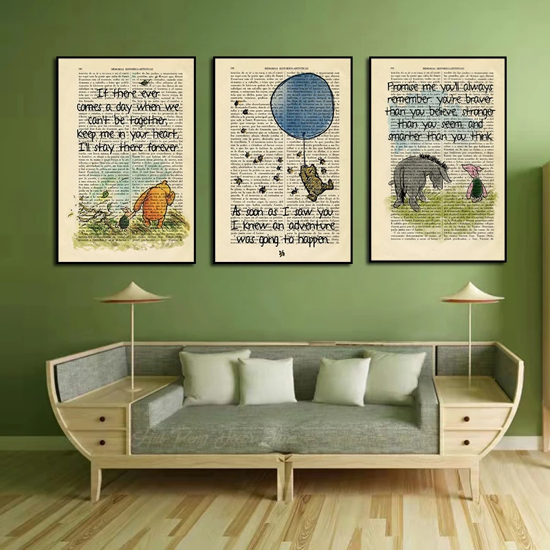 

Classic Quote Newspaper Dictionary Canvas Painting Vintage Art Print Poster Pictures Modern Wall Art for Home Room Decor Gift