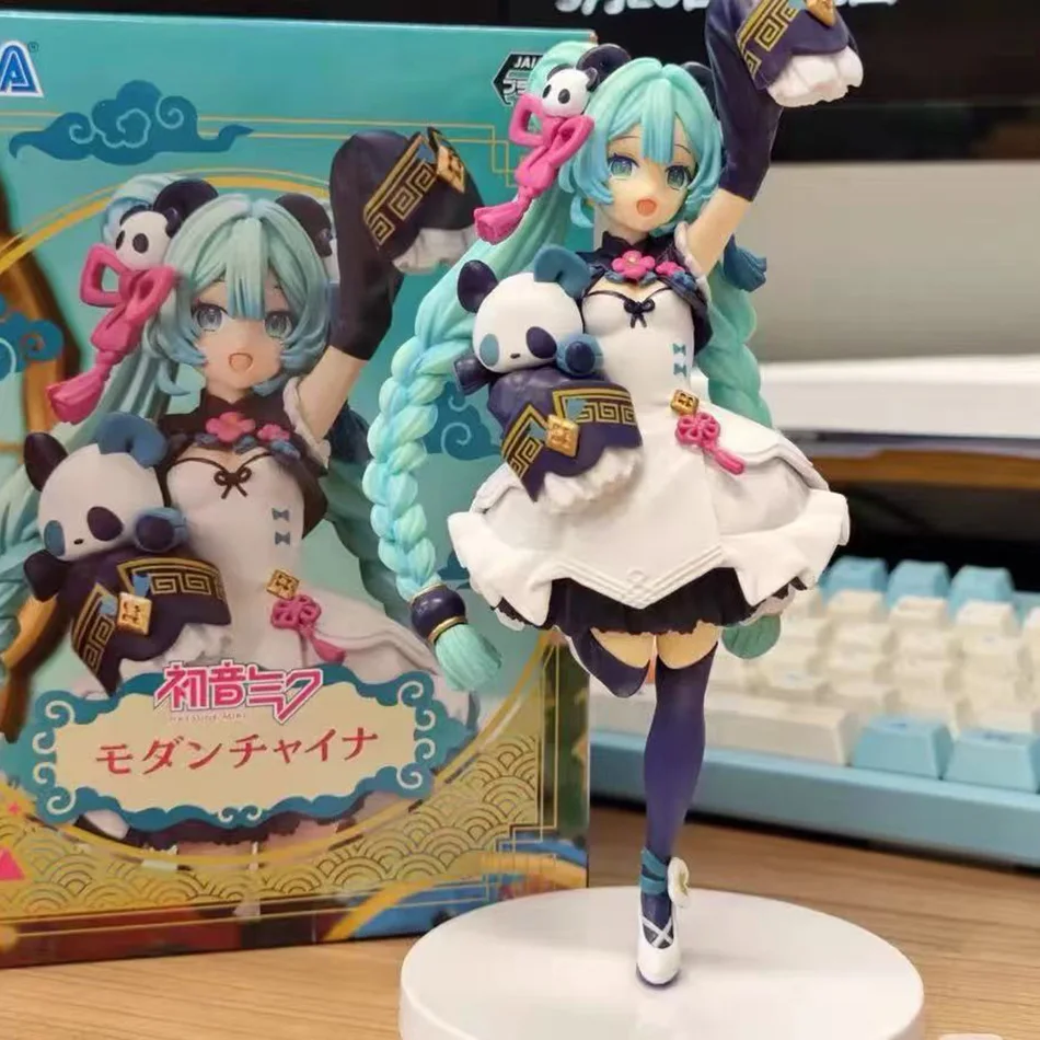 Jilijia Anime Miku Figura Statue Stile Carino Piccolo Procione Miku Action Figure Modello Collezioni Desktop Decorazione Regalo di Natale Compleanno