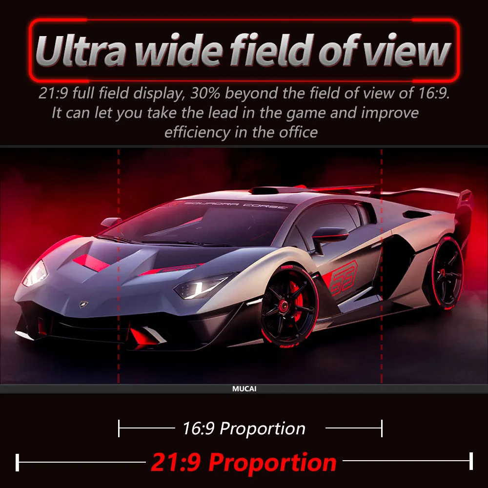 MUCAI 29 ġ  200Hz ̵ ÷ 21:9 IPS WFHD ũž LED ̸ ǻ ȭ,  ƴ DP/2560*1080