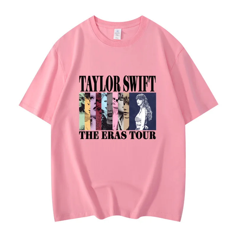 thumbnail image 1 of Nuevas camisetas de manga corta 100 % algodón con estampado de Taylor para hombres y mujeres, 1 of 5