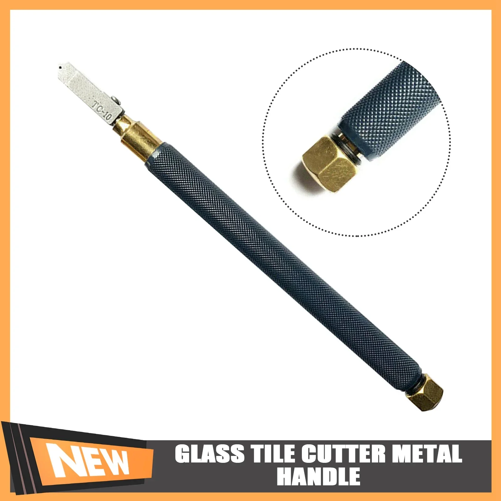 Glass Tile Cutter Metal Handle Toyo TC-17 Straight Cutting 174mm DIY Diamond Head Steel Blade Anti-skid glass cutter tile glass cutter tile cutting tool