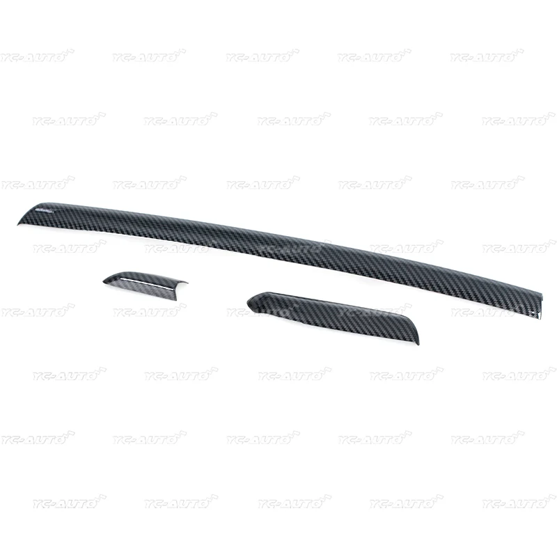 Car LHD Center Console Door Panel Carbon Fiber Trim ABS For Audi A3 S3 RS3 2014-2018 Interior Moldings Cover Trims