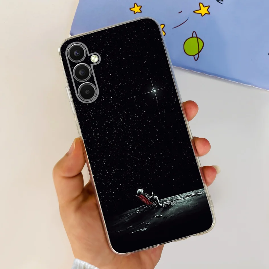 Marble Butterfly Soft Silicon Phone Case for Samsung Galaxy A24 4G