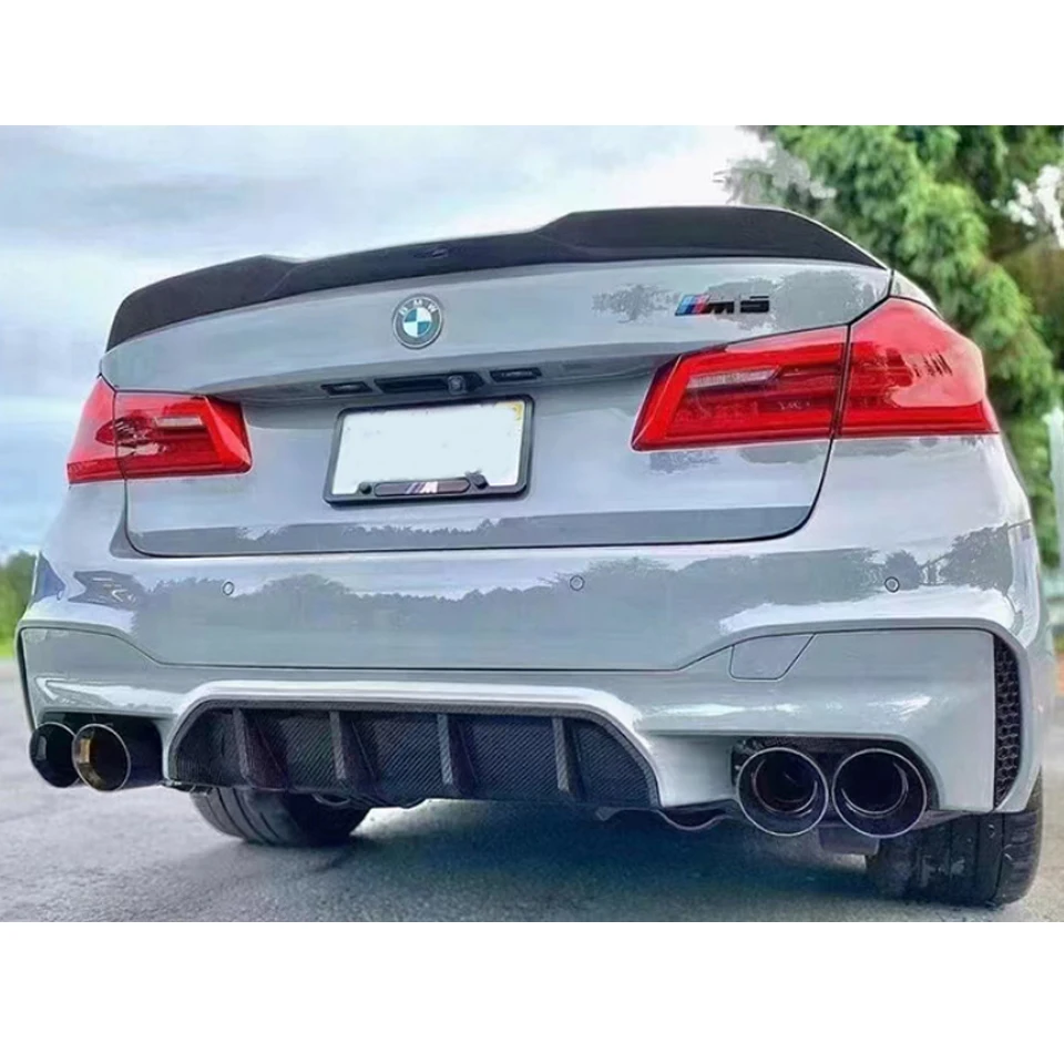 M550i Rear Wing Rear Spoiler Wing Body Kits For BMW 5 Series G30 F90 M5 520i 530i 530d ...