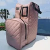 New Professional Equestrian Equipment Bag Horse Riding Boots Carry Bag Portable Durable PU Backpack with Helmet Compartment 3
