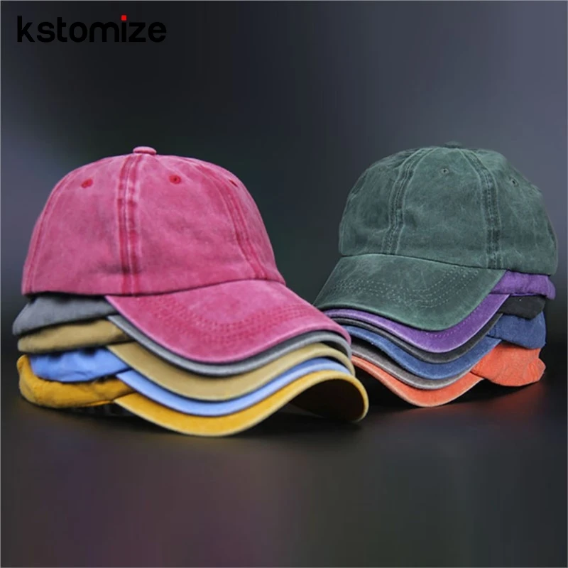 Black Cap Solid Color Unisex Cotton Plain Baseball Cap Women Dad Hat For Men Adjustable baseball cap