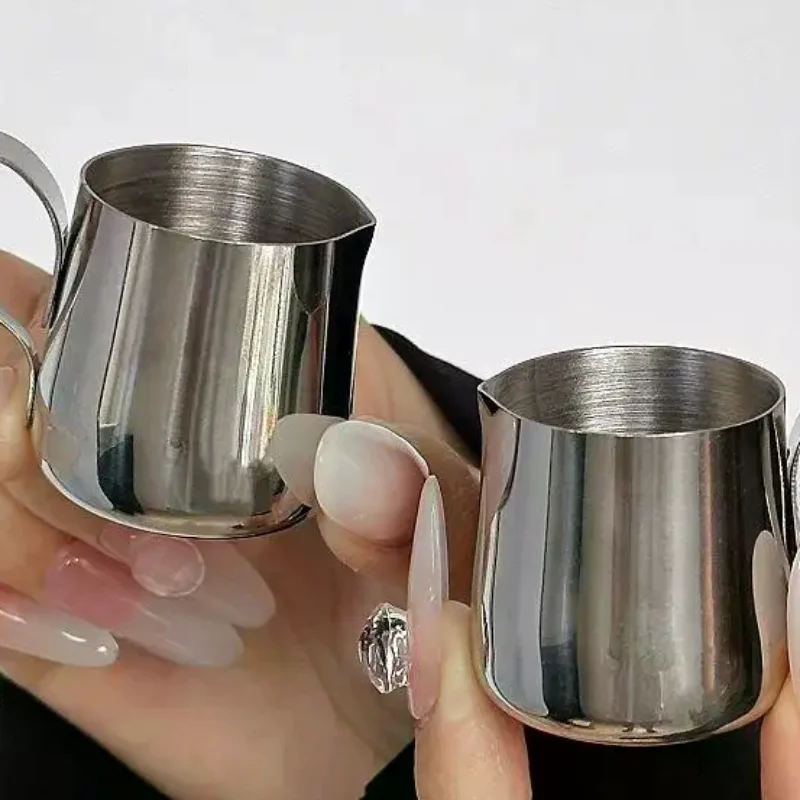 12.5/30ml Mini Coffee Milk Frothing Jug Latte Art Milk Frother Pitcher Stainless Steel Measurement Jug Pot Coffee Accessorie