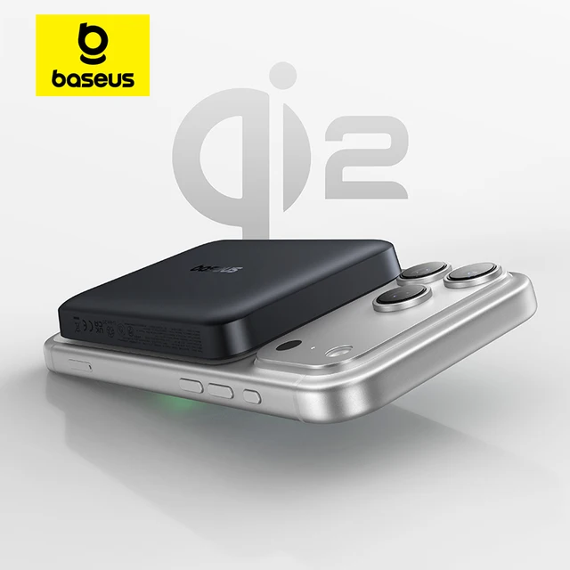 Baseus Qi2 Magnetic Power Bank 10000mah 15W Wireless Charging 22.5W Wired Charge Qi2-Certified for iPhone 16 15 14 13 12 Pro Max 1