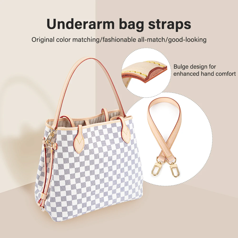 WUTA Replacement Bag Strap For LV Graceful Neverful Underarm Shoulder Strap  Handbag Handle Belts Vachetta Leather Bag Accessorie - AliExpress