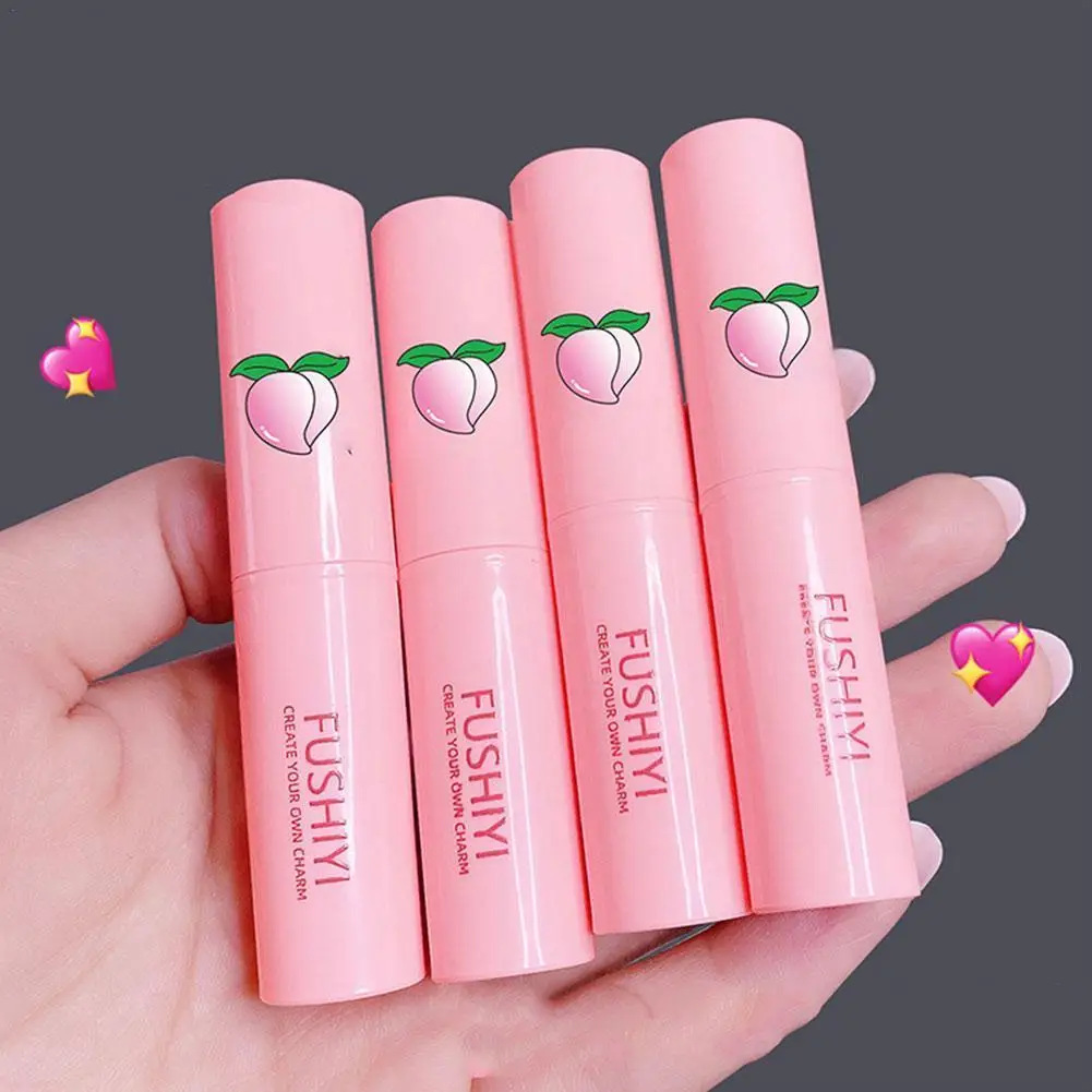 

1Pcs Lip Moisturiser Natural Peach Long Lasting Moisturising Lipstick Color Changing Temperature Anti-drying Hydration Lip Care