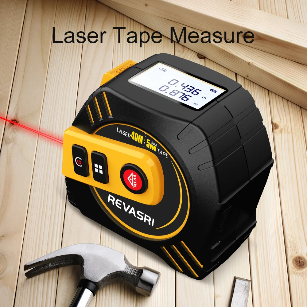 Mètre laser REVASRI 40m avec écran intelligent - Télémètre infrarouge multifonction pour pêcheurs