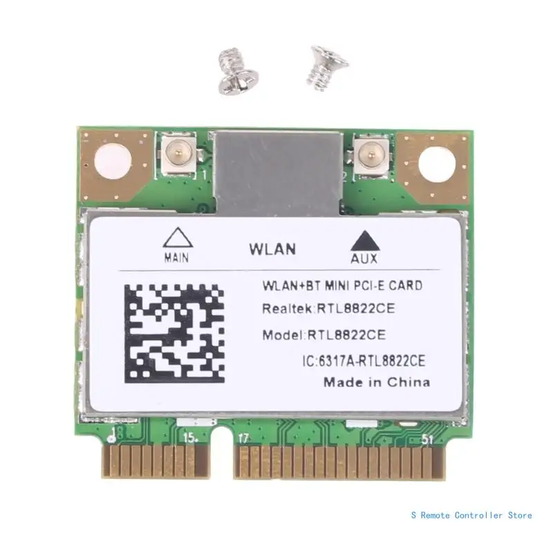 WiFi Card 2.4G/5Ghz 1200Mbps Bluetooth-compatible 5.0 Mini PCIE RTL8822CE 802.11AC