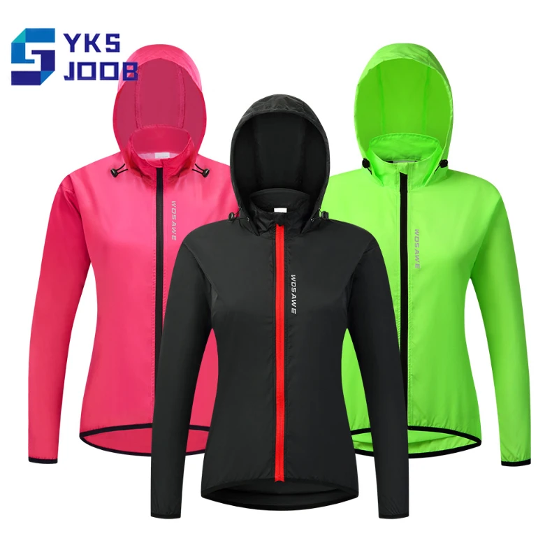 

Женская однотонная велосипедная куртка на весну и осень, ветрозащитная водонепроницаемая одежда для верховой езды с защитой от УФ-излучения, быстросохнущая женская куртка для хайкинга и бега, новинка