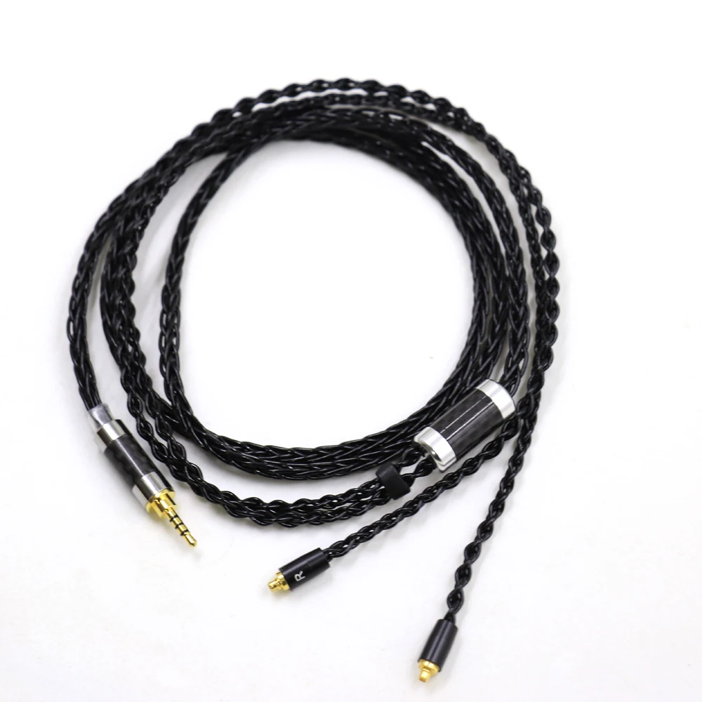 

TOP-HiFi 26AWG 152 Core Silver Plated MMCX Earphone For SENNHEISER IE300 IE900 AKG N30 N40 N5005 2.5mm Headphone Upgrade Cable