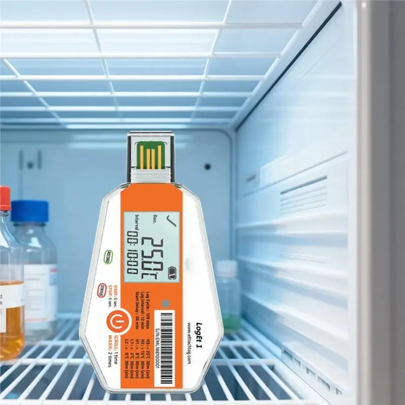 Loget1 USB 온도 데이터 로거 일회용 데이터 로거 -30 ℃ -70 ℃ 콜드체인 창고용 온도 모니터링 PDF 기록기