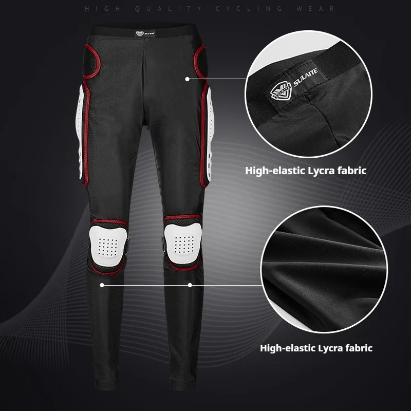 SULAITE 오토바이 아머 팬츠 오프로드 힙 무릎 보호대 익스트림 스포츠 스케이트보드 모토크로스 라이더를 위한 낙상 방지 충격 방지