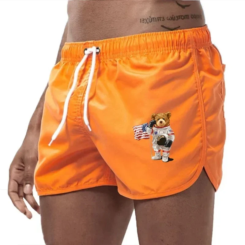 2024 new men's swimming shorts sexy men's beach surfboard summer shorts breathable fast drying sports fashion brand beach shorts 3