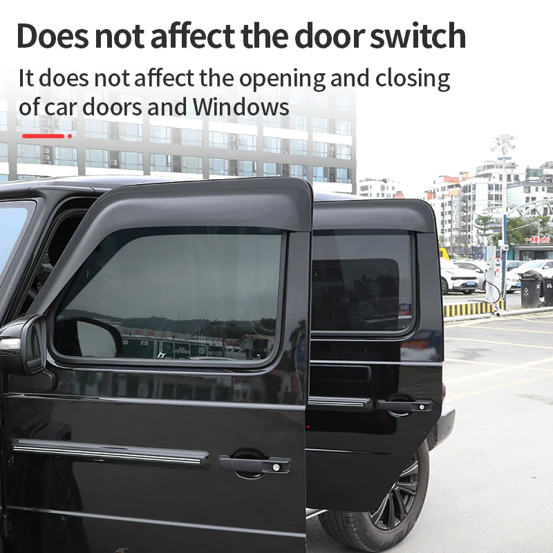 VENOAL Auto Deflecteurs D'air Pour Mercedes-Benz G Class W463 W462 2019-2022 2023, Vent Visières Pare-Pluie Porte Visière Évent Nuances Déflecteurs Latéraux