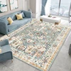 Persian American Retro Carpets Home Nordic Style Bedroom Bedside Large Area Rug Study Room Lounge Customizable Mat for Non-slip 2
