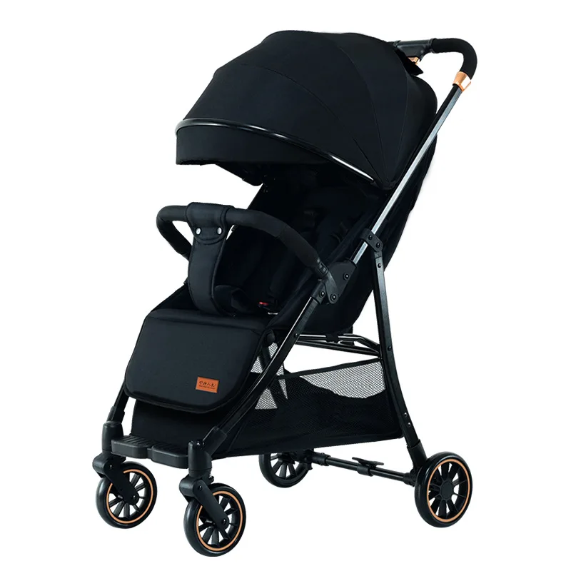 Baby stroller can sit and lie high light folding and shock-absorbing stroller For children