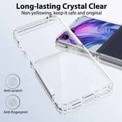 Enhanced Shockproof Transparent TPU+PC Case for Motorola Razr+ 2025 (Transparent)