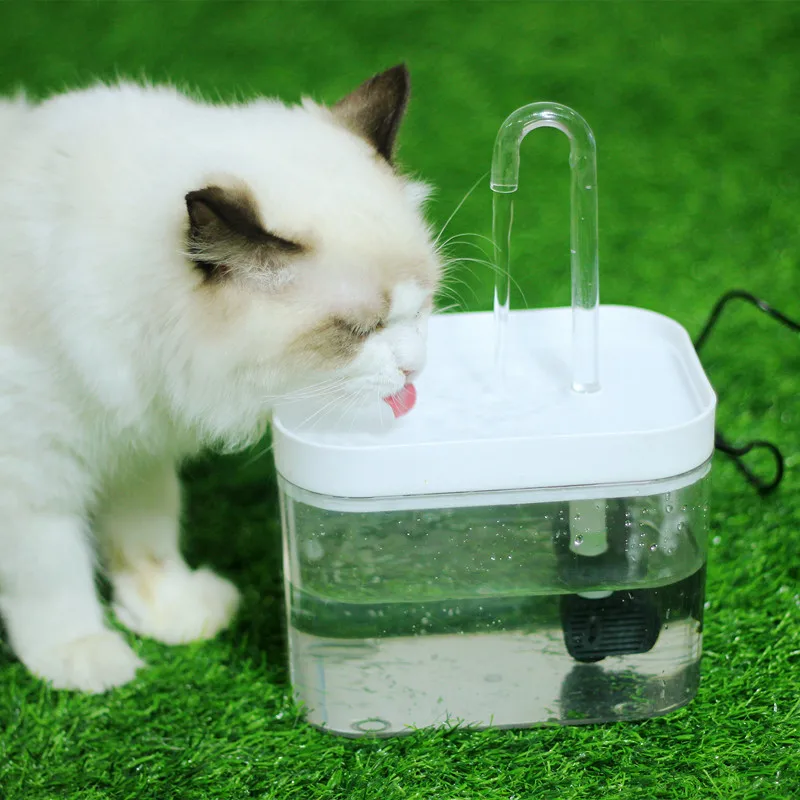 1.5L Pet Drinking Dispenser Drinker for Cats Water Filter Automatic Cat