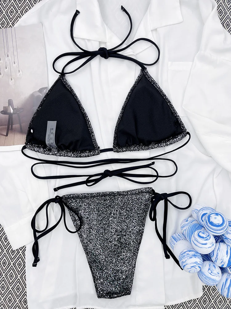 Sexy Bikini Sets Summer Swimsuits Bandage Style Woman Beach Two-Piece Swimwear Bathing Suit For Female