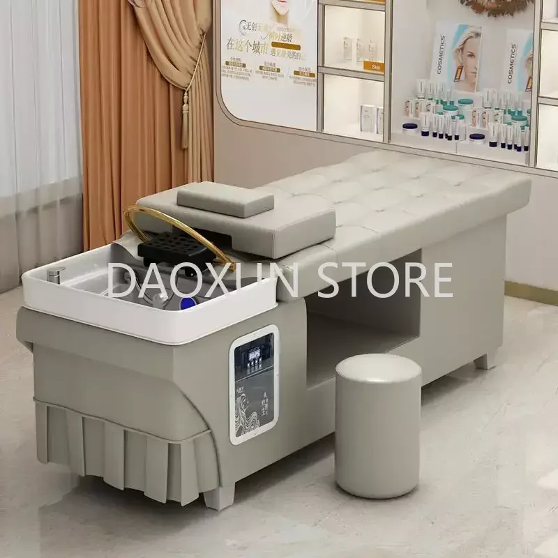 Head Spa Hair Washing Bed Massage Water Circulation Comfort Luxury Shampoo Chair Salon Silla Peluqueria Salon Furniture MQ50SC