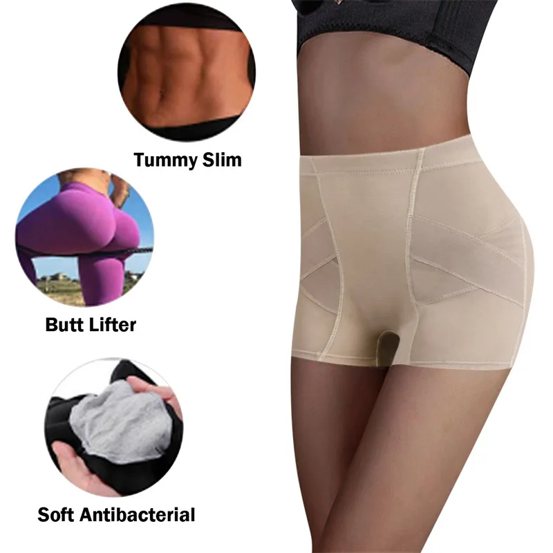 shapewear for dresses Women Butt Lifter Control Panties with Pad Hip Enhancer Push Up Body Shaper Pant Underwear Butt Body Shaper Fake Butt BShapewear plus size shapewear