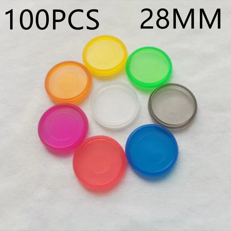 100Pc 'S 28Mm Doorschijnende Matte Plastic Bindende Ringgesp, Nieuwe Losbladige Paddestoelgat Bindende Schijf.