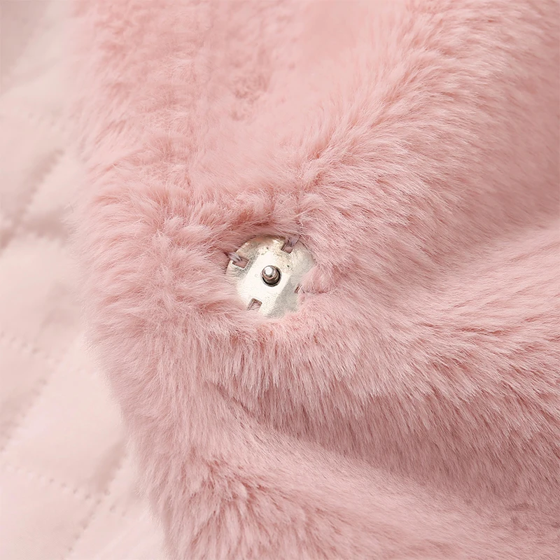 Ins Chic Brand Fashion Long Faux Rabbit Fur Coat Jacket Women Winter Oversized Shaggy Plush Fur Coats Street Girls Overcoat