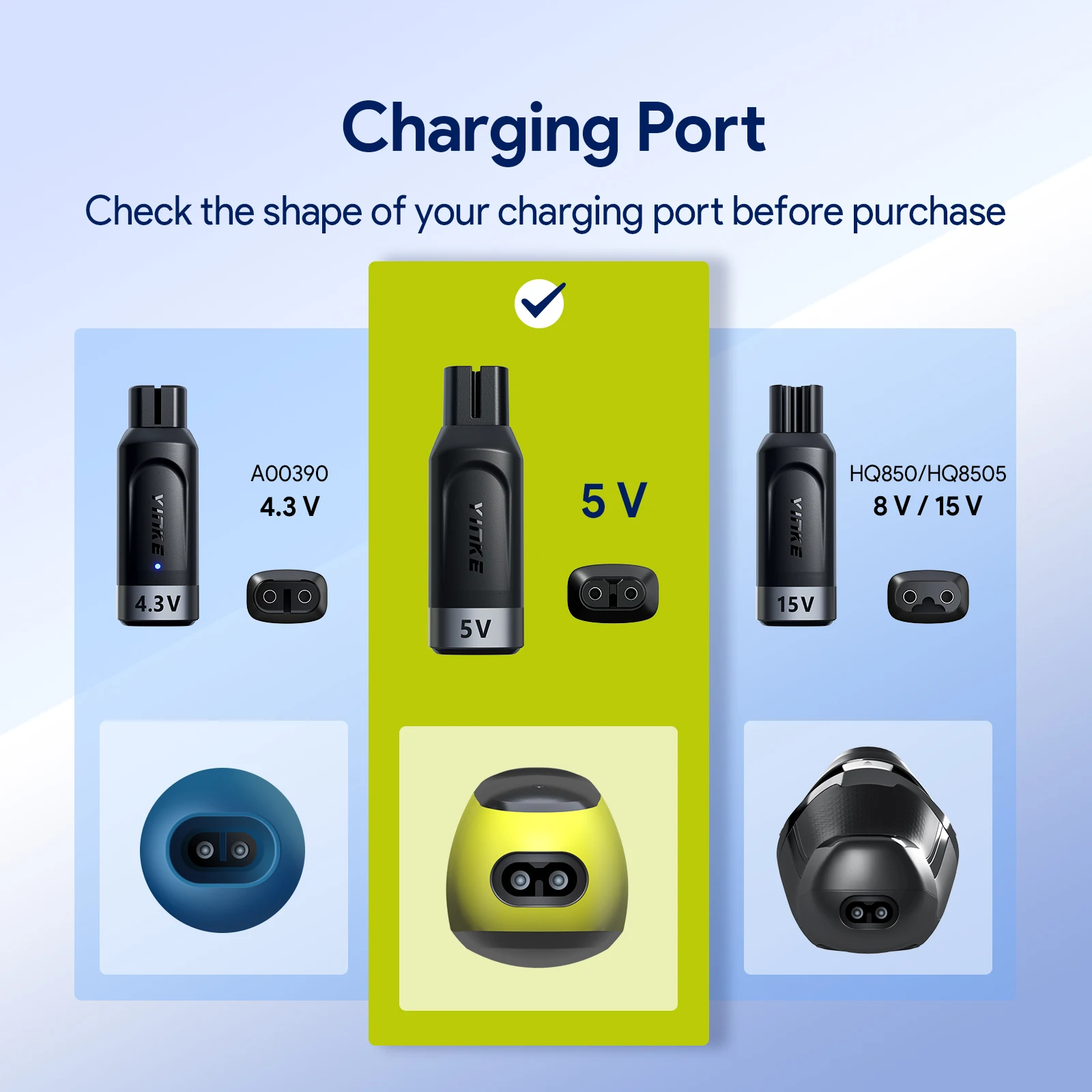 Type-C Shaver Adapter Charging Converter for Electric Beard Trimmers