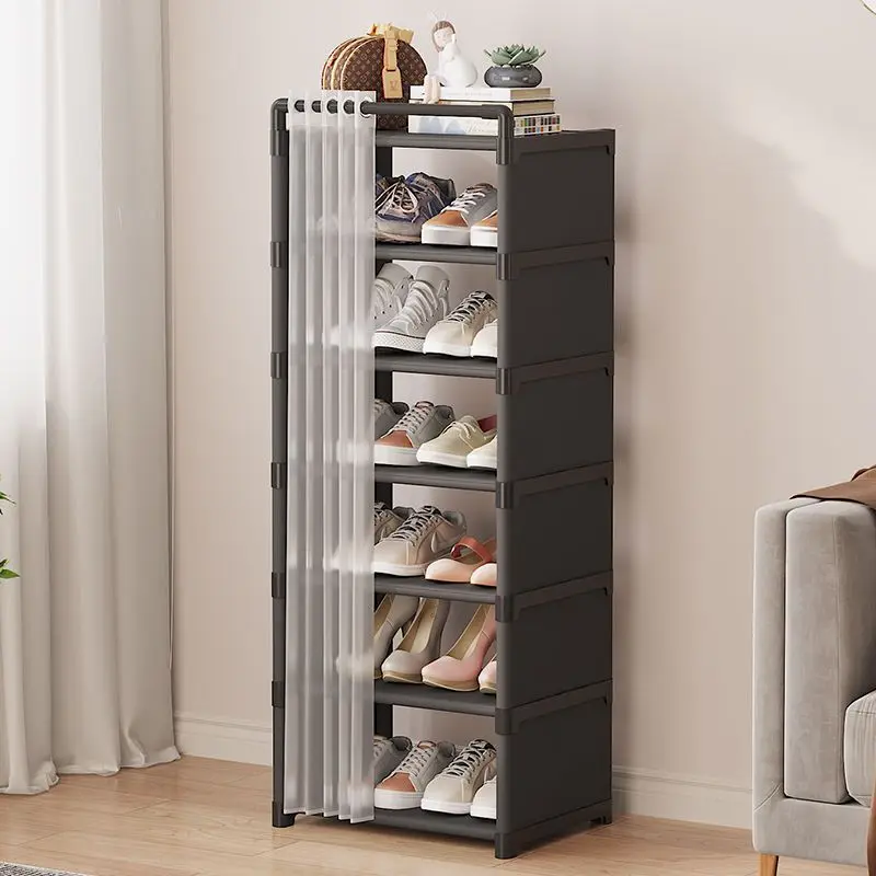 

Dustproof 8-Layer Shoe Cabinet Home Living Room Sports Shoes High-Heeled Shoes Slippers Storage Shoe Rack Debris Organizer Rack
