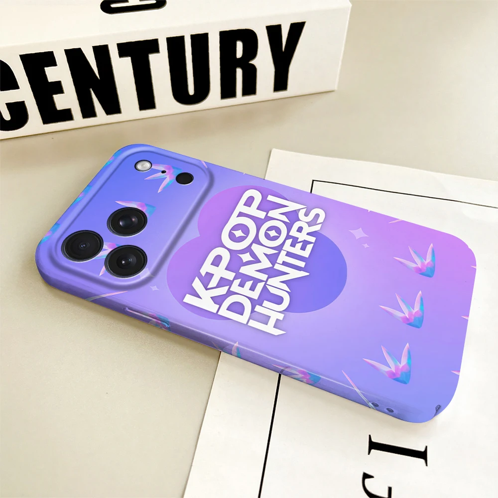 Glossy K-Pop Inspired Phone Case - HD Hard Cover with D-Demon Design