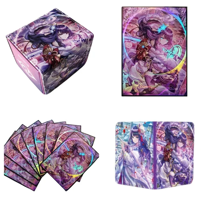

Чехол для карточек Genshin Impact Beelzebul Yae Miko из коллекции Аниме игры Блестящий Серебряный Рождественский Приятно удивленный подарок для друга