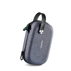 UGREEN Double Layer Electronics Travel Organizer and Hard Drive Carrying Case (Gray)