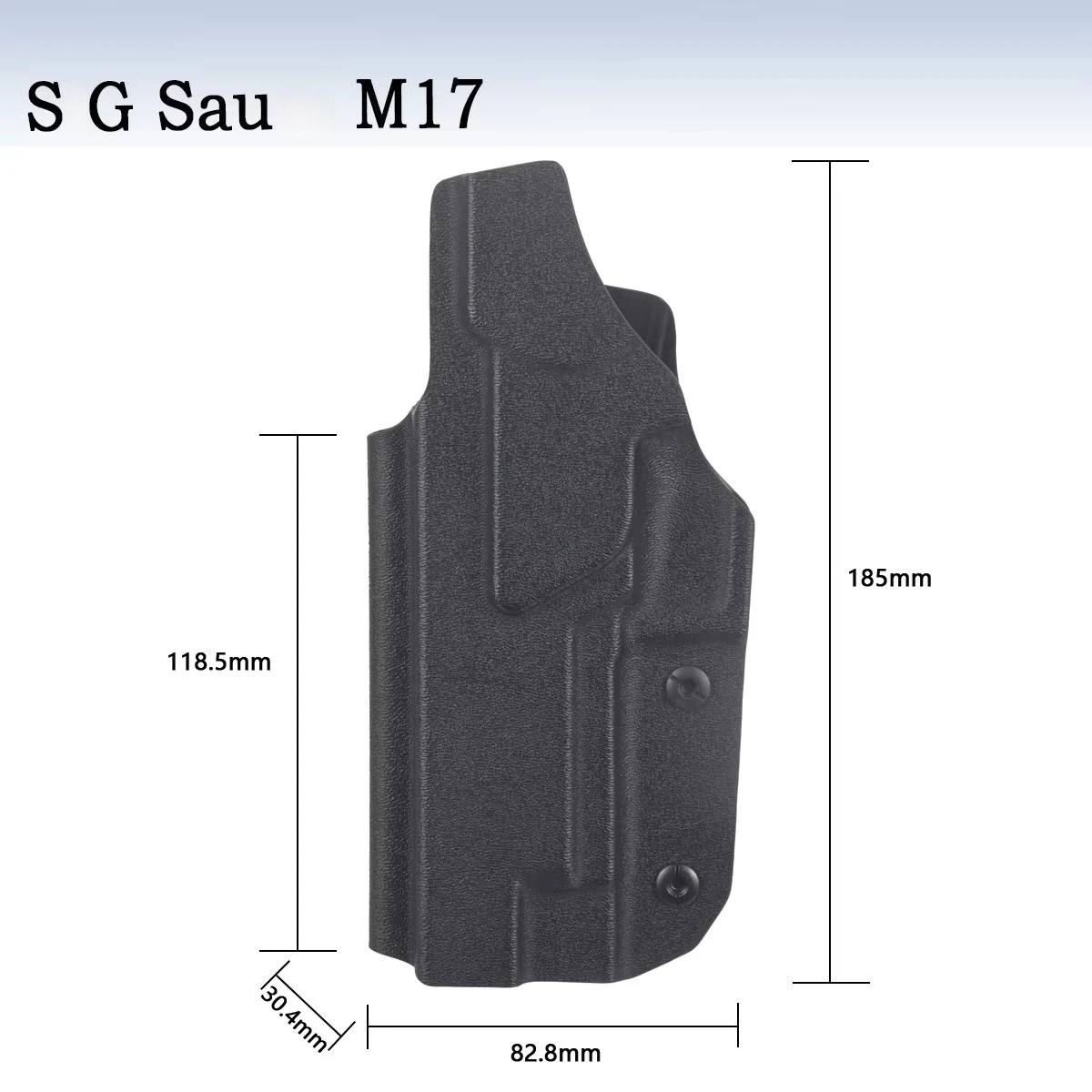 PVC-Holster für 1911 Glock 17 19 26 43 43X Tauru G2C P365 Innenbund verdeckte Tragegürtelclip Stapelbeutel Jericho 941 – Detail 10
