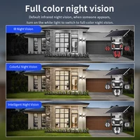 Caméra de sécurité solaire 16MP, charge solaire, contrôle PTZ, détection humaine PIR, moniteur audio-vidéo bidirectionnel, vision nocturne couleur, étanche IP66, surveillance CCTV, prise en charge du zoom optique 10x, pour la maison, la cour, la ferme 6