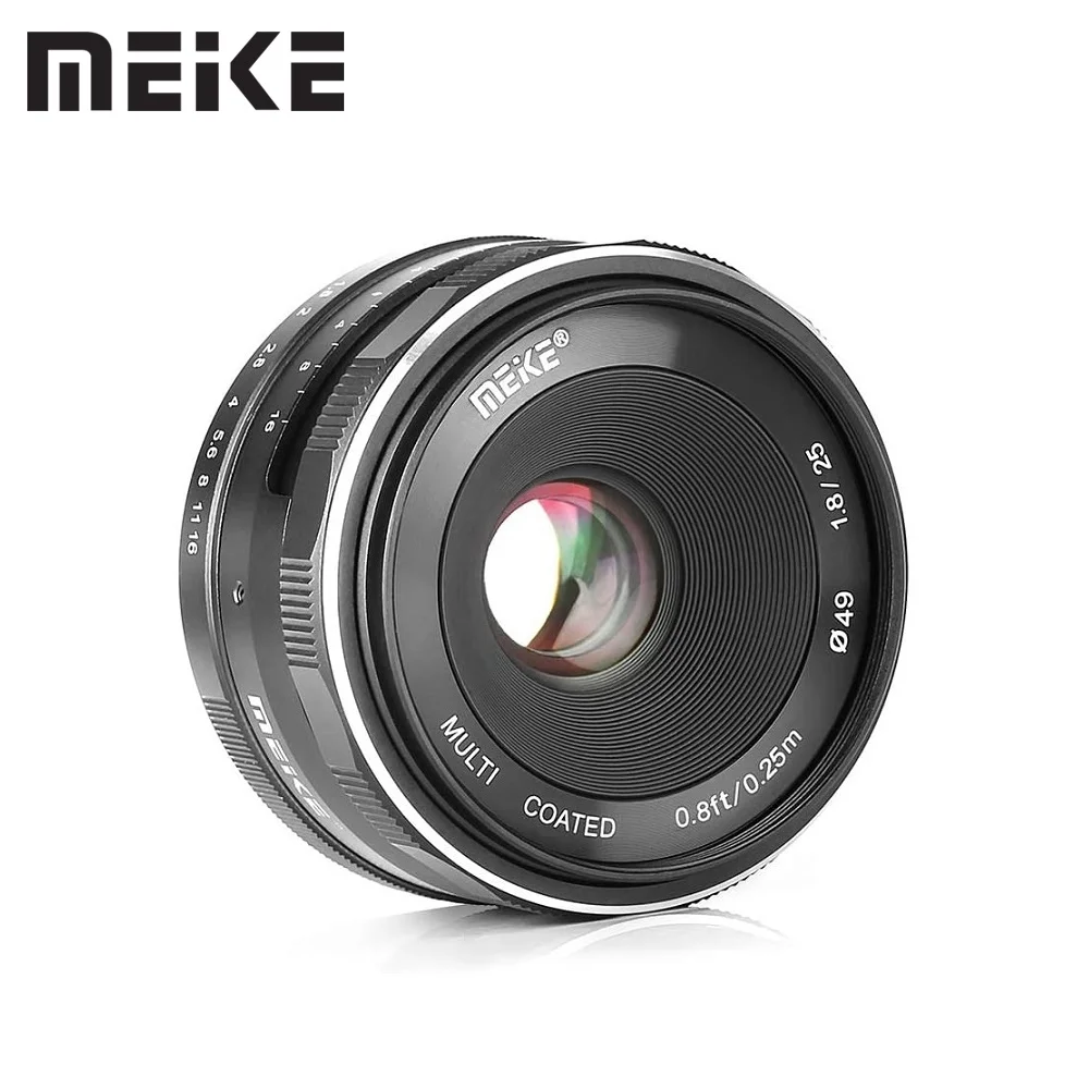 

Meike 25mm f1.8 APS-C Manual Focus Prime Lens for Canon EF-M EOS-M M1 M2 M3 M5 M6 M10 M50 M100 M200 M50 Mark II M6 II