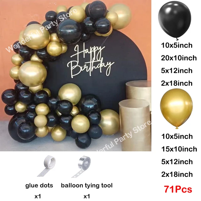 Black Silver Balloon Garland  Birthday Boy Balloons Garlands - 92pcs Black  Men' - Aliexpress