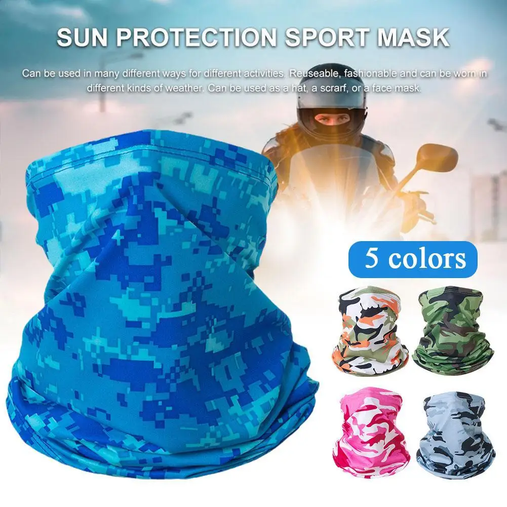 

Men Tactical Balaclava Face Mask Summer Sun Protection Bandana Cooling Neck Gaiter Hiking Scarves Motorcycle Cycling Helmet Hood