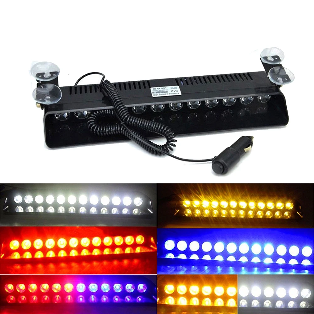 

Emergency LED Strobe Light Police for Car Truck Red Blue Amber White LED Flasher Beacon Warning Lamp Car Light Assembly