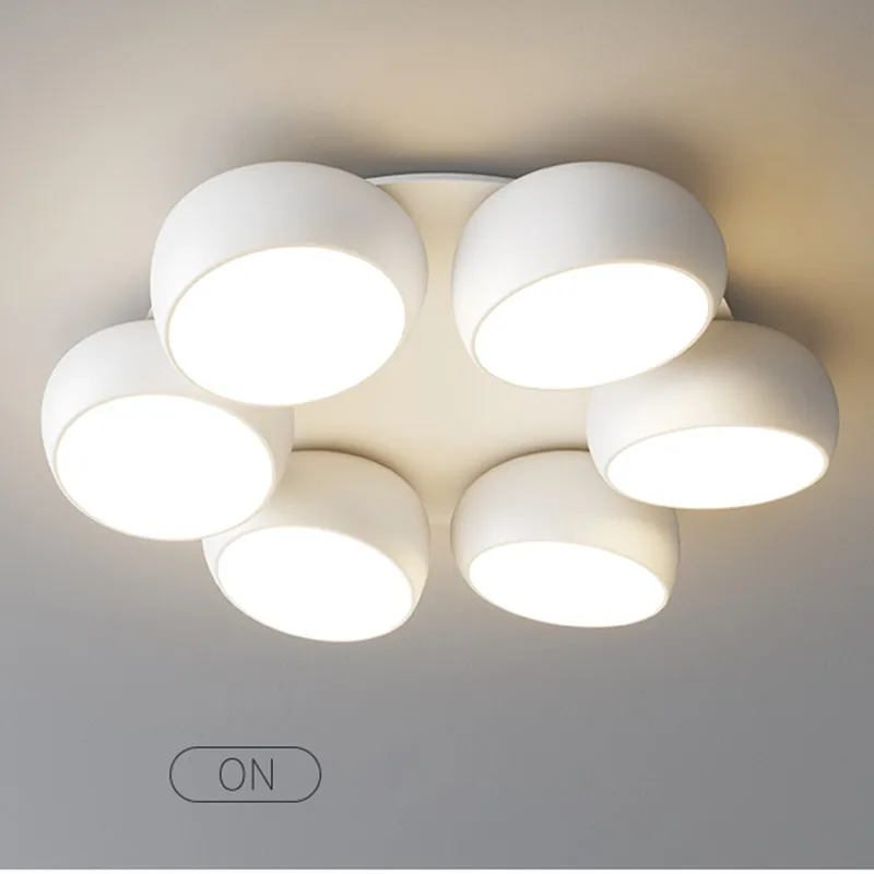 

2022 Modern Minimalist Style LED Ceiling Lamp For Living Room Bedroom Dining Room Kitchen White Remote Control Chandelier Light